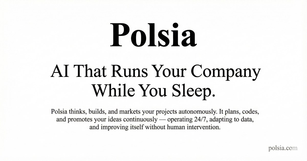Polsia homepage preview